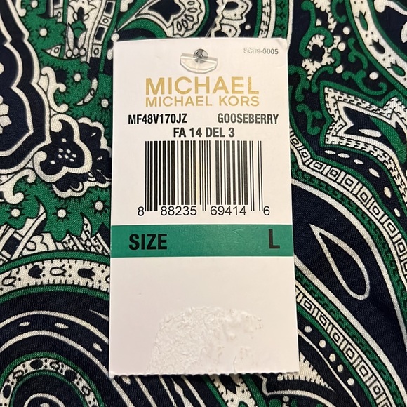 Michael Kors Paisley Dress size L - Picture 3 of 3